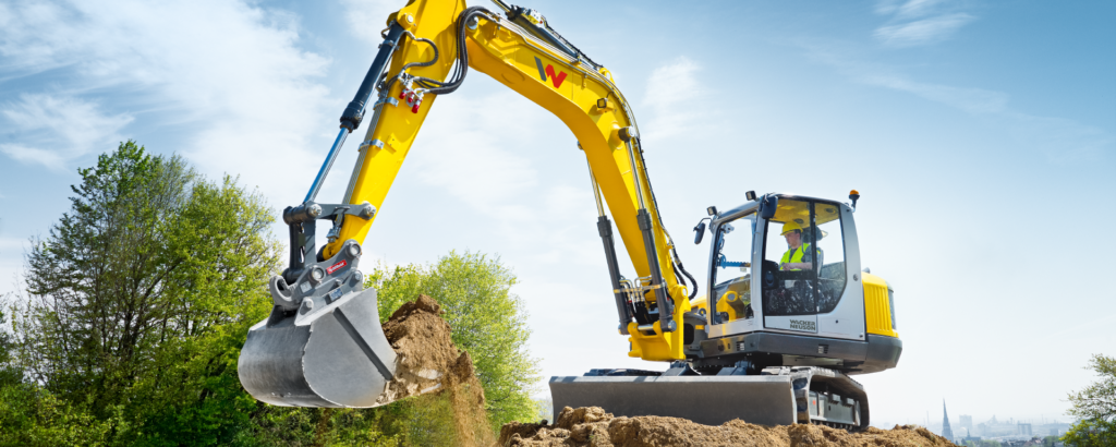 VERLEIHFIX - Verleih Vermietung Minibagger Baumaschinen Geräte Idstein - Limburg - Wiesbaden - Frankfurt - Koblenz - Minibagger Wackerneuson ET145 im Einsatz