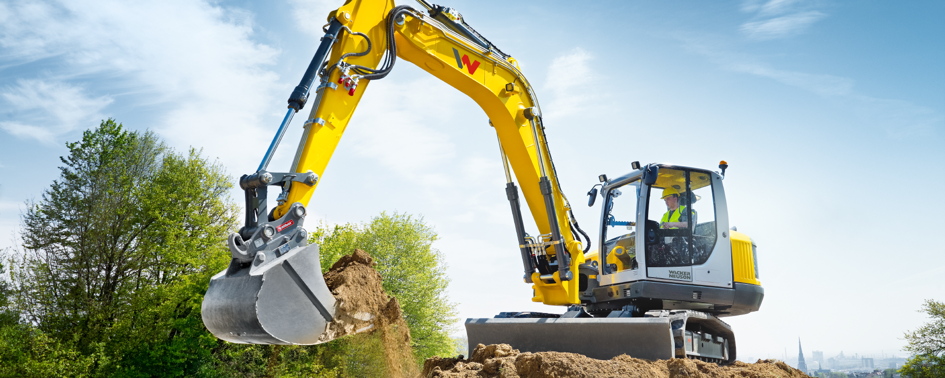 VERLEIHFIX - Verleih Vermietung Minibagger Baumaschinen Geräte Idstein - Limburg - Wiesbaden - Frankfurt - Koblenz - Minibagger Wackerneuson ET145 im Einsatz